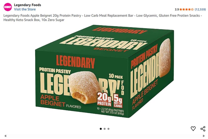 Amazon Listing Apple Beignet Protein Pastry