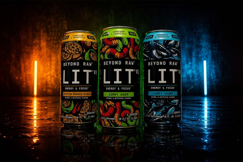 Beyond Raw Lit V2 Energy Drink