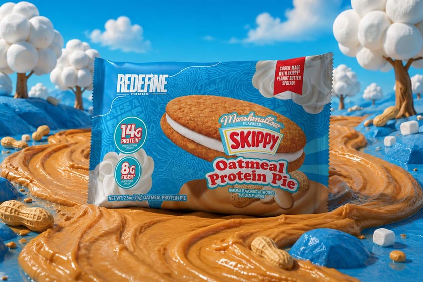 Redefine Foods Marshmallow Skippy Oatmeal Protein Pie