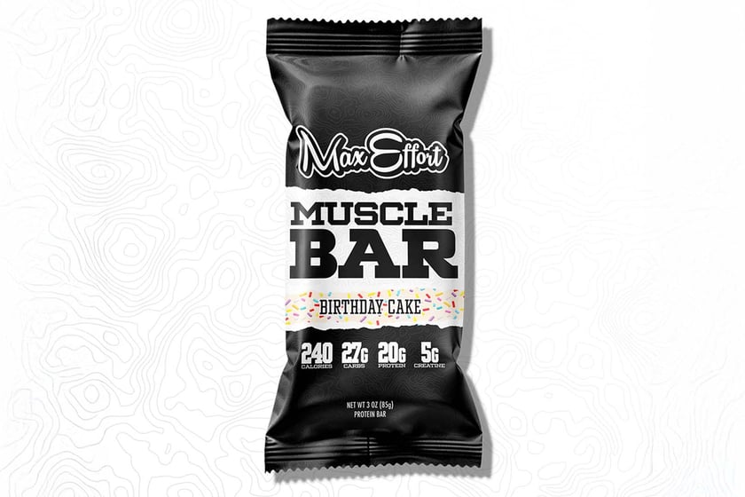 Max Effort Birthday Cake Muscle Bar