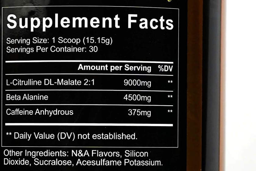 Qp Supplements Slapped Label