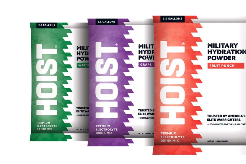 Hoist Two Flavors For Military Hydration Powder Sticks