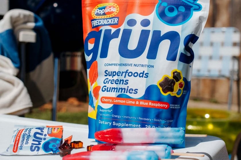 Gruns X Popsicle Firecracker Superfood Gummies