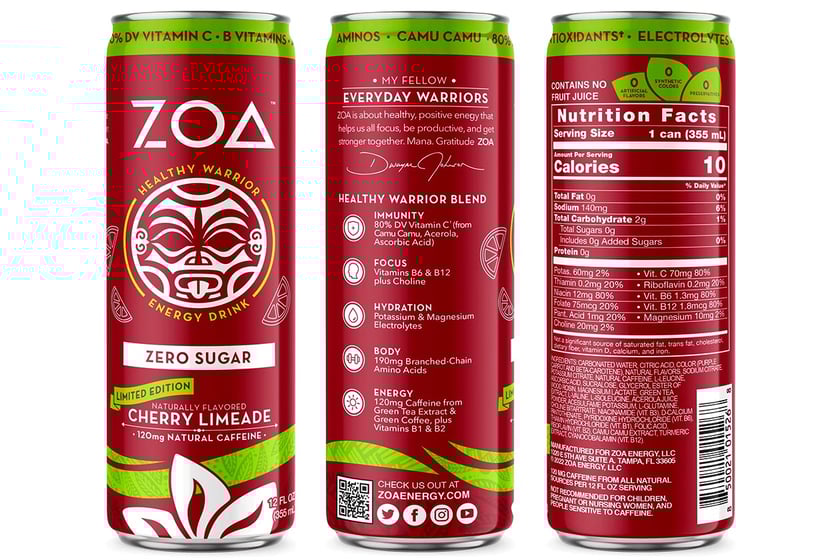 Cherry Limeade Zoa Energy Drink