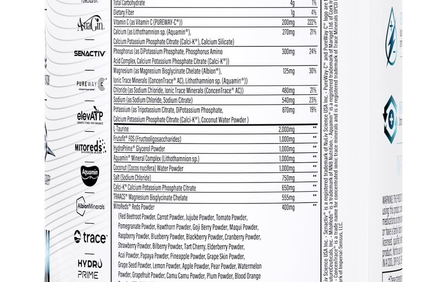 Infinis Hydration Label