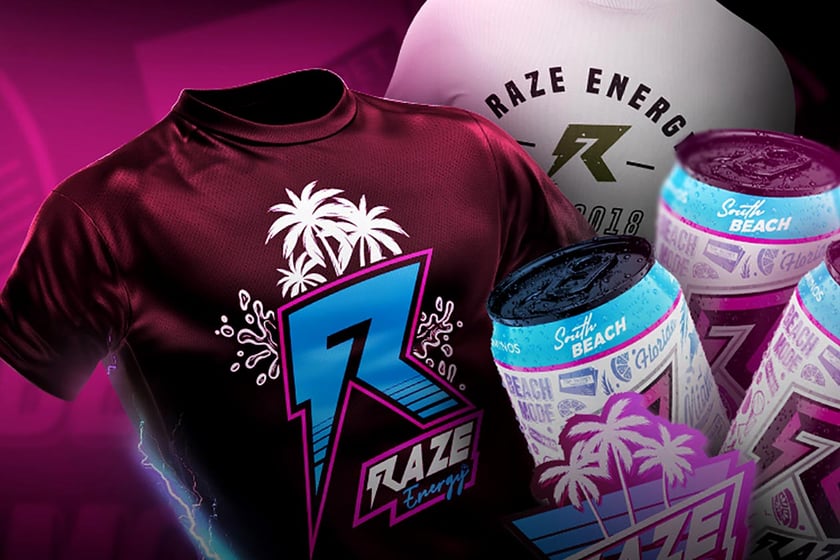 RAZE welcomes its South Beach flavor with free decals and apparel