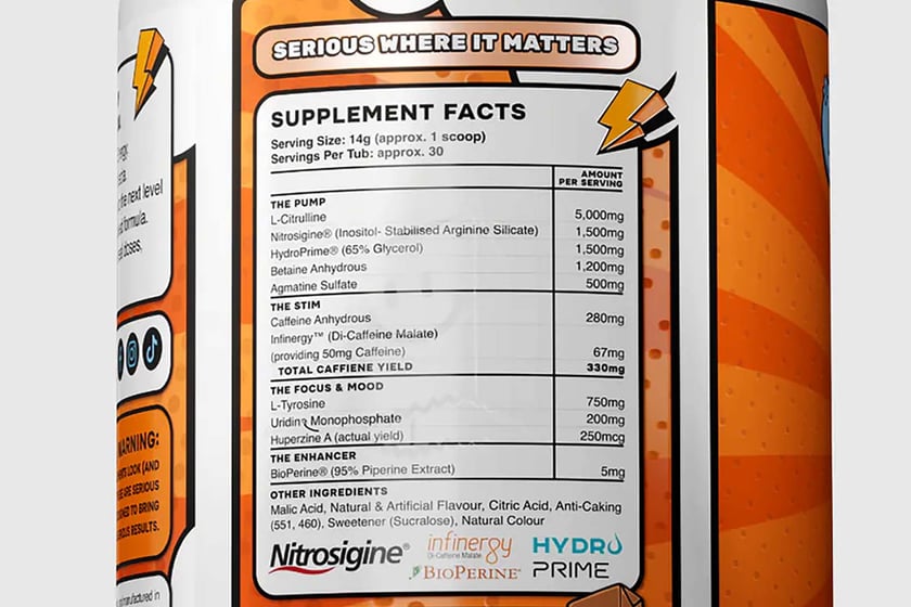 Ugly Face Stim Pre Workout