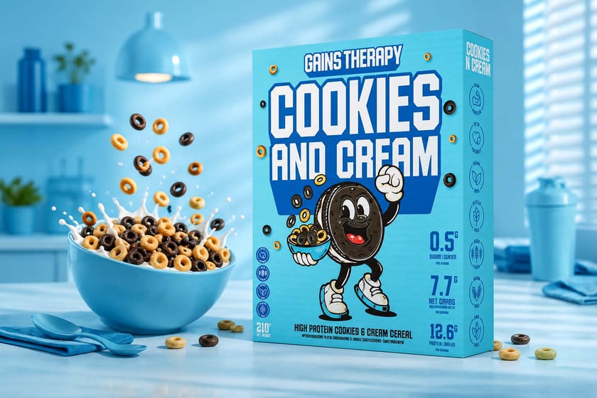 Gains Therapy Cookies Protein Cereal