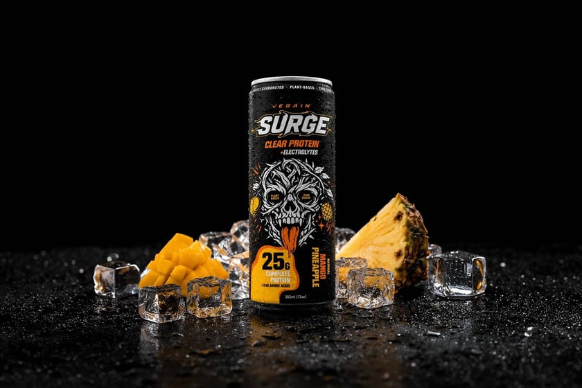 Vegain Rebrands Surge Clear Protein Drink