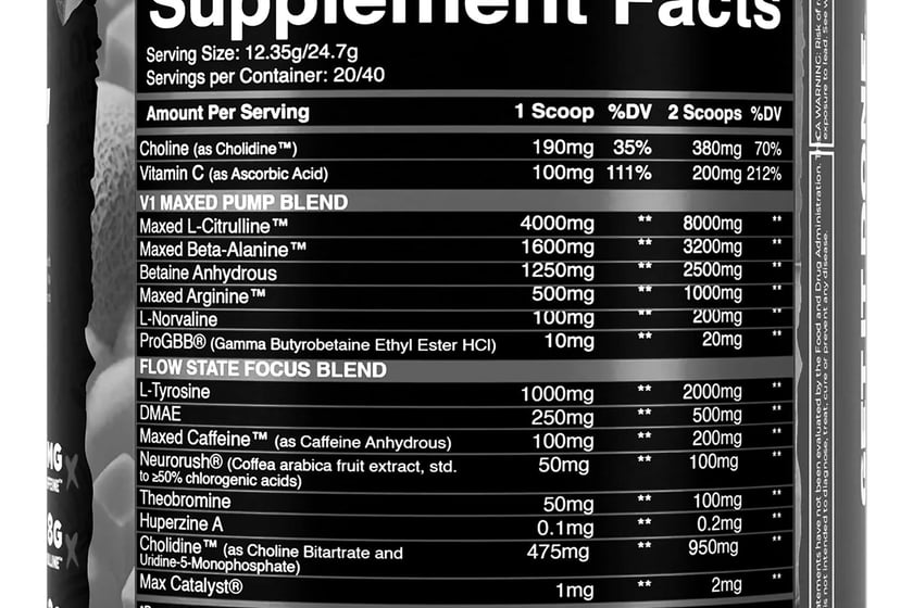 V1 Nutra 2025 V1 Pre Label