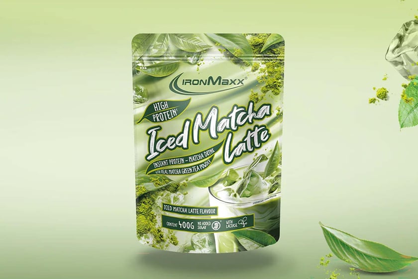 Ironmaxx Iced Matcha Latte