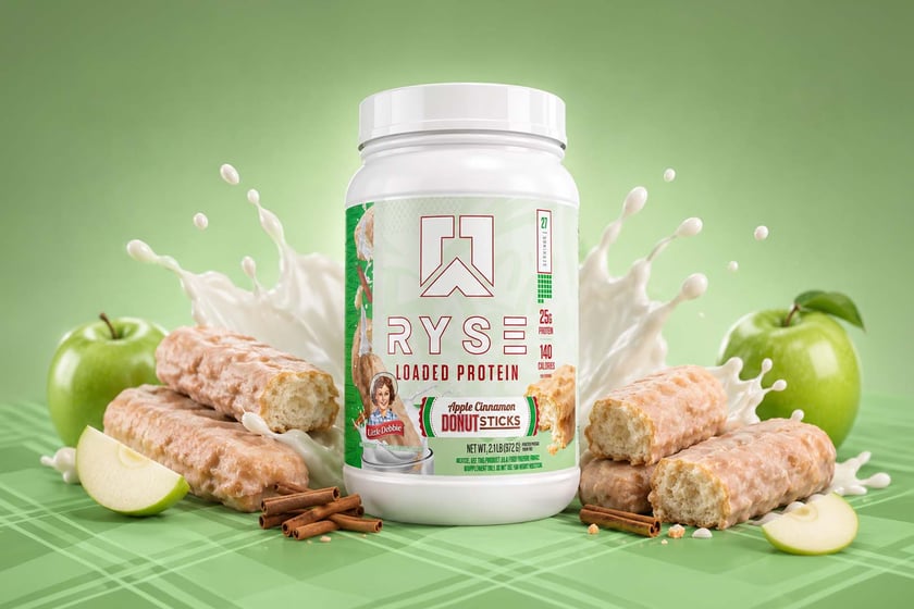 Ryse Apple Cinnamon Donut Sticks Loaded Protein