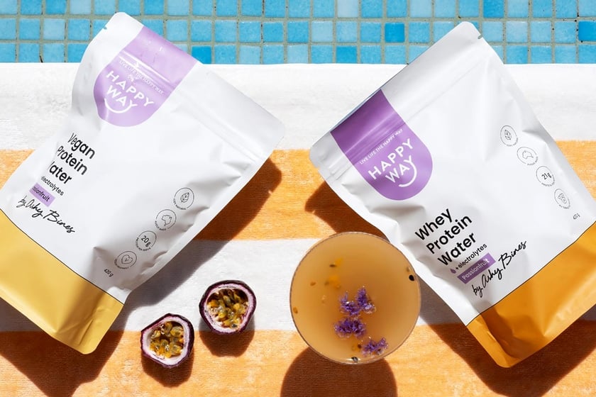 Happy Way X Ashey Bines Passionfruit Protein Water