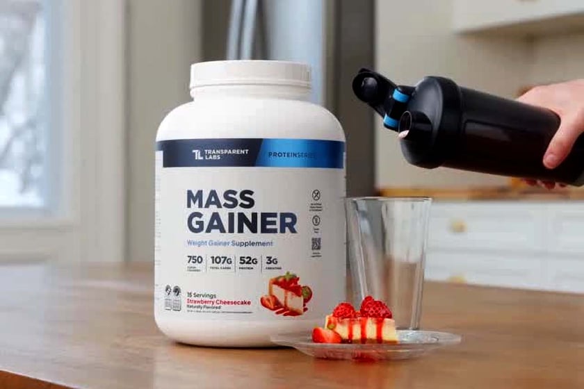 Transparent Labs Strawberry Mass Gainer