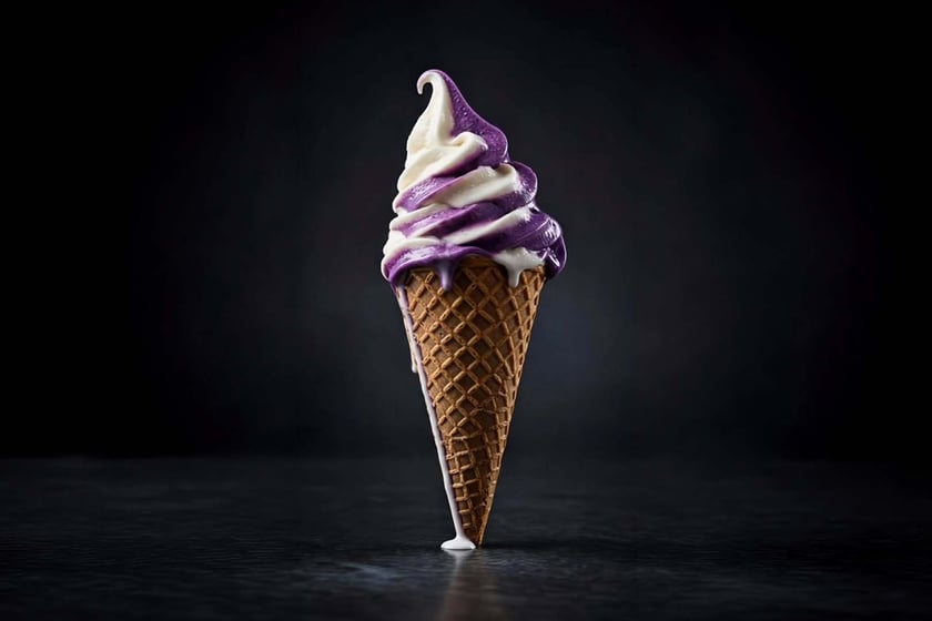 Panda Teases Potential Ube Protein Powder