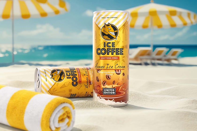 Mango Ice Cream Hell Ice Coffee