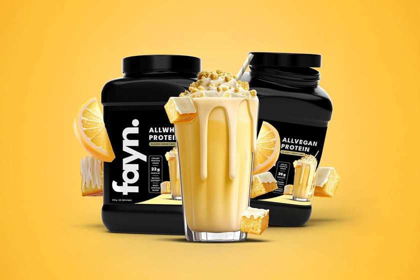 Fayn Glazed Lemon Cake Protein Powder