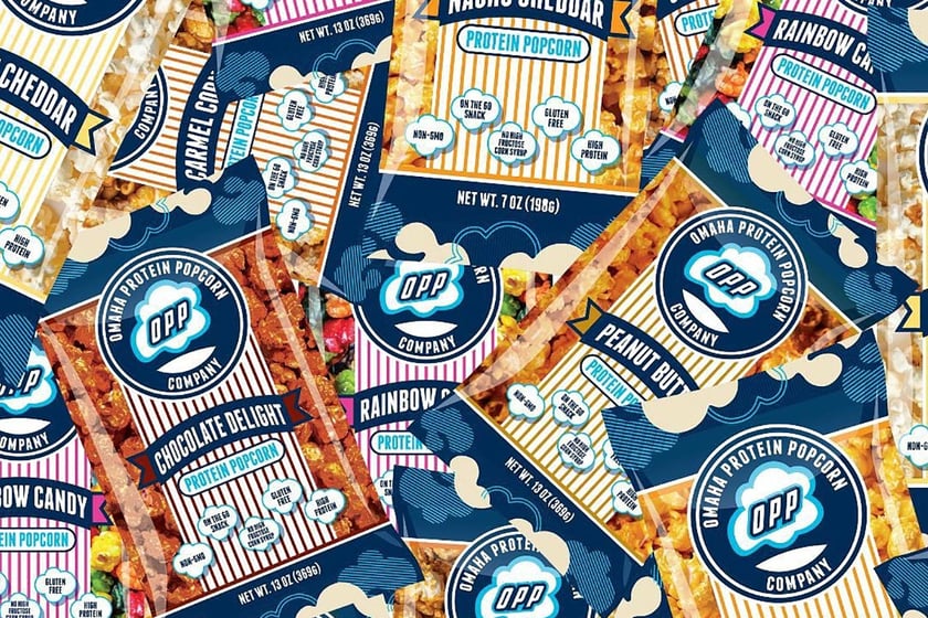 Omaha Protein Popcorn Rebrand