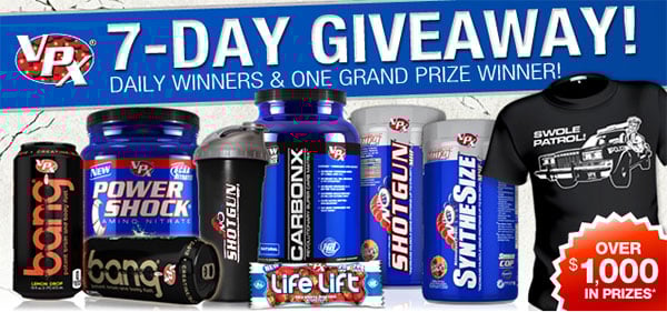 Free VPX Sports supplements