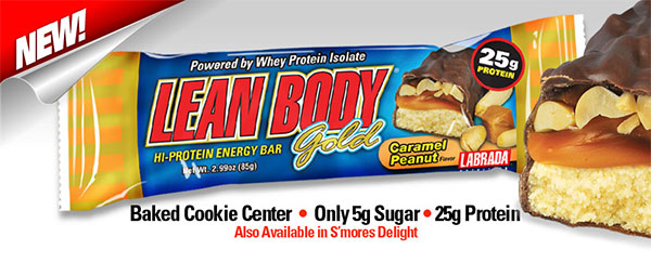 Labrada Nutrition's new Lean Body Gold protein bar Labrada Nutrition's new Lean Body Gold protein bar