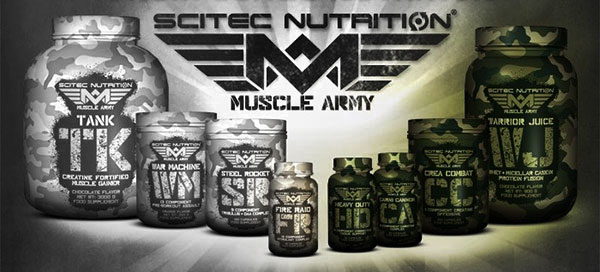 Scitec Nutrition Muscle Army woodland camo formulas Scitec Nutrition Muscle Army woodland camo formulas