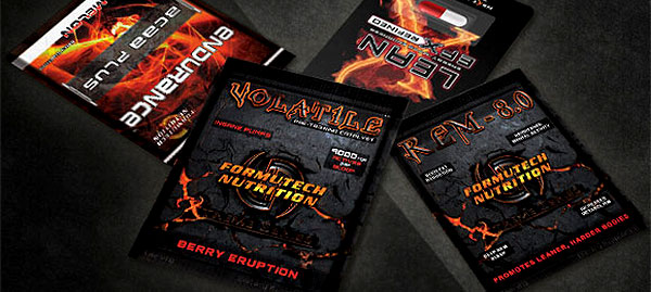 Sample packs of Formutech Nutrition supplements on sale