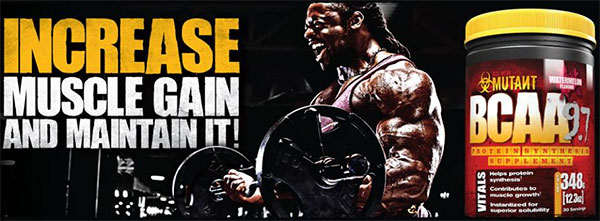 Mutant's new amino acid supplement BCAA 9.7 Mutant's new amino acid supplement BCAA 9.7
