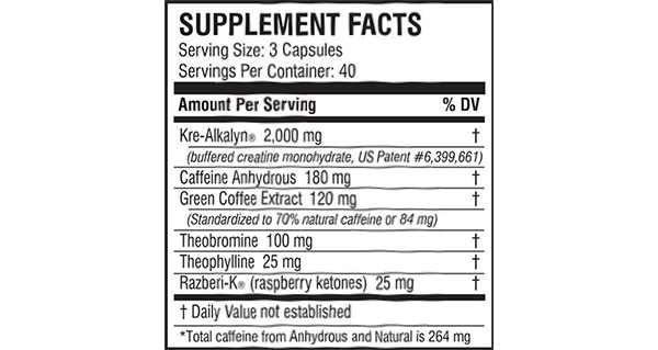 All American EFX Kre-Alkalyn Hardcore formula