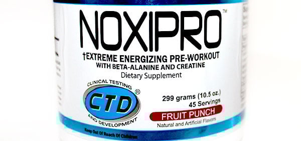 Review of CTD Labs DMAA pre-workout supplement Noxipro Review of CTD Labs DMAA pre-workout supplement Noxipro