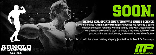 Arnold schwarzenegger teams up with Muscle Pharm Arnold schwarzenegger teams up with Muscle Pharm
