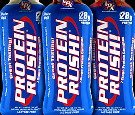 VPX Sports repackaged and reformulated Protein Rush RTD VPX Sports repackaged and reformulated Protein Rush RTD