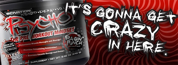 Scivation reformulated pre-workout supplement Psycho