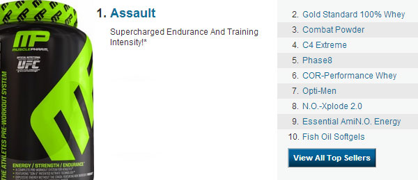 Muscle Pharm new Assault takes Bodybuilding.com's number 1 spot Muscle Pharm new Assault takes Bodybuilding.com's number 1 spot