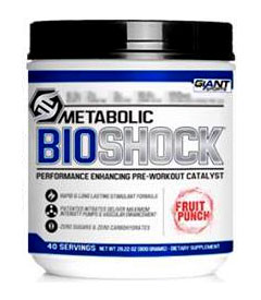 Details no Giant Sports new pre-workout supplement Metabolic Bioshock Details no Giant Sports new pre-workout supplement Metabolic Bioshock