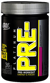 Optimum Nutrition's GNC exclusive 36 serving Platinum Pre Optimum Nutrition's GNC exclusive 36 serving Platinum Pre
