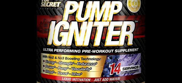 Free tubs of Top Secret Nutrition's pre-workout Pump Igniter Free tubs of Top Secret Nutrition's pre-workout Pump Igniter
