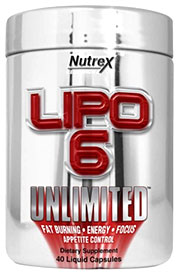 Nutrex Lipo-6 Unlimited trial size 40 capsule bottles Nutrex Lipo-6 Unlimited trial size 40 capsule bottles