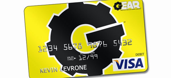 Gear producing a custom Visa card and Liz Gaspari set for reality TV