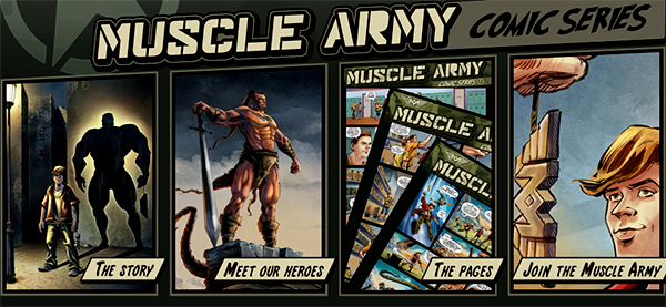 Scitec Nutrition's new Muscle Army promoting comic series Scitec Nutrition's new Muscle Army promoting comic series