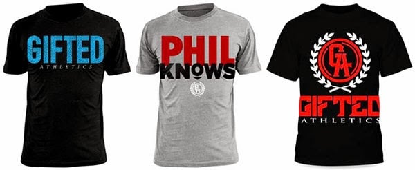 Check out Phil Heath's own line of clothing Gifted Athletics Check out Phil Heath's own line of clothing Gifted Athletics