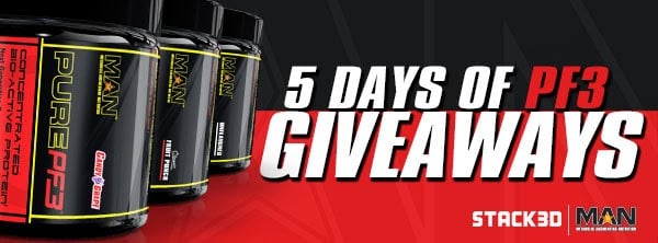 MAN Sports 4 days of Pure PF3 giveaways MAN Sports 4 days of Pure PF3 giveaways