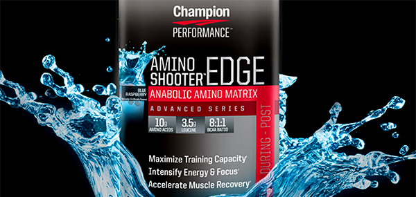 Champion Performance's upcoming BCAA Amino Shooter Edge Champion Performance's upcoming BCAA Amino Shooter Edge