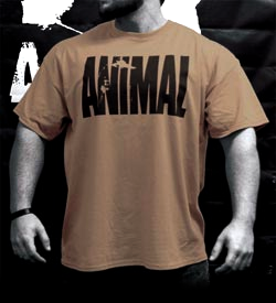Animal Pak's new desert tan military iconic tee Animal Pak's new desert tan military iconic tee