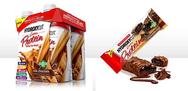 Hydroxycut's new products Lean Protein RTDs and Lean Protein bars