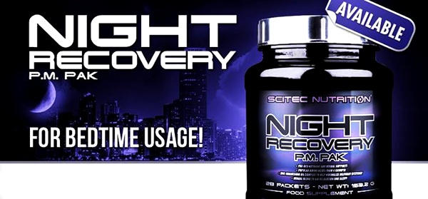 Scitec Nutrition's latest supplement Night Recovery P.M. Pak Scitec Nutrition's latest supplement Night Recovery P.M. Pak