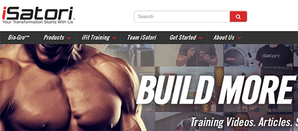 iSatori update their website with the Muscle System theme iSatori update their website with the Muscle System theme