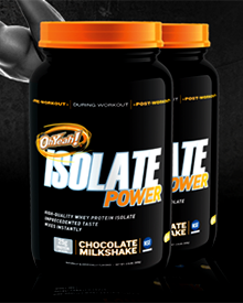 Oh Yeah Nutrition one pound bags of Isolate Power appearing Oh Yeah Nutrition one pound bags of Isolate Power appearing