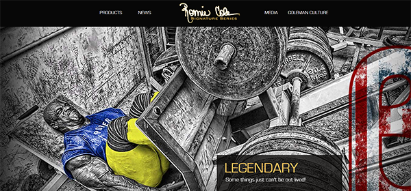 Ronnie Coleman updates his website with a much more stylish theme
