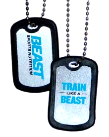 Beast Sports Train Like A Beast dog tags