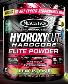 Muscletech's international exclusive lemon lime Hydroxycut Elite Muscletech's international exclusive lemon lime Hydroxycut Elite